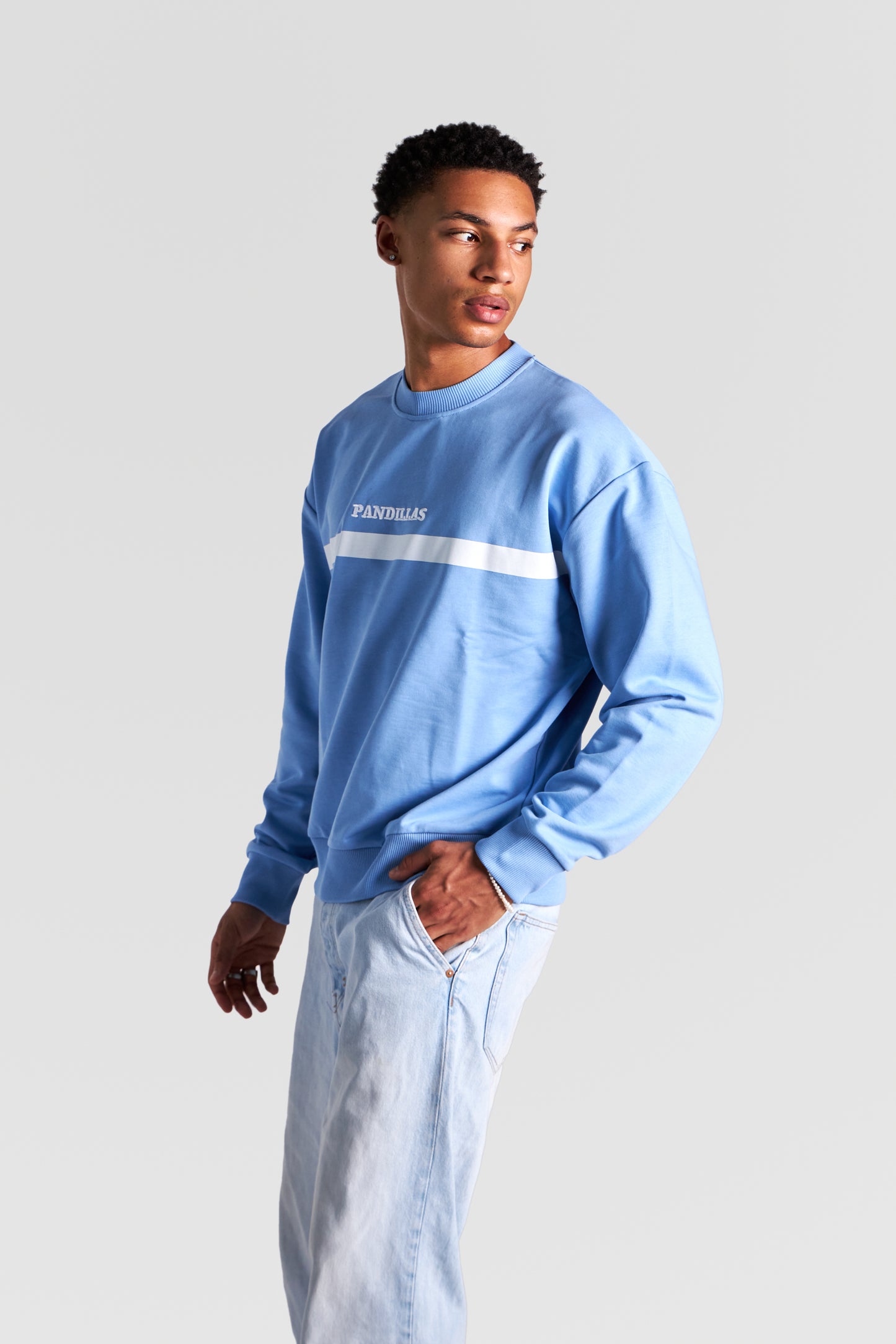 HEAVY "17" SWEATER "CAROLINA BLUE"