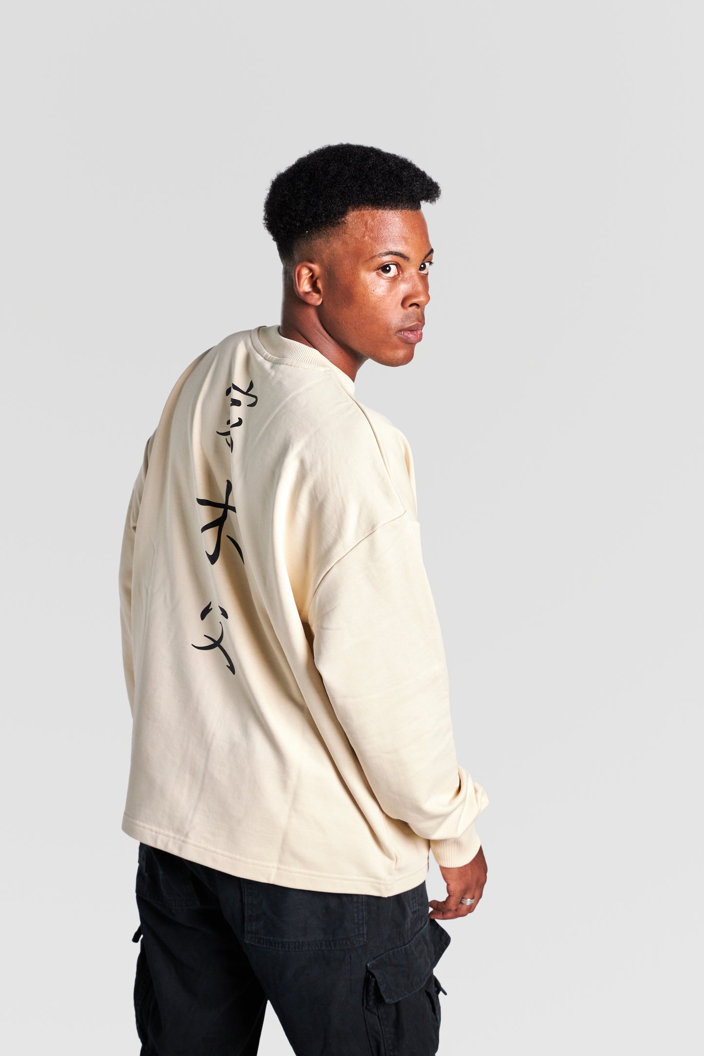 HEAVY "JPN" T-SWEATER "SAND BEIGE"