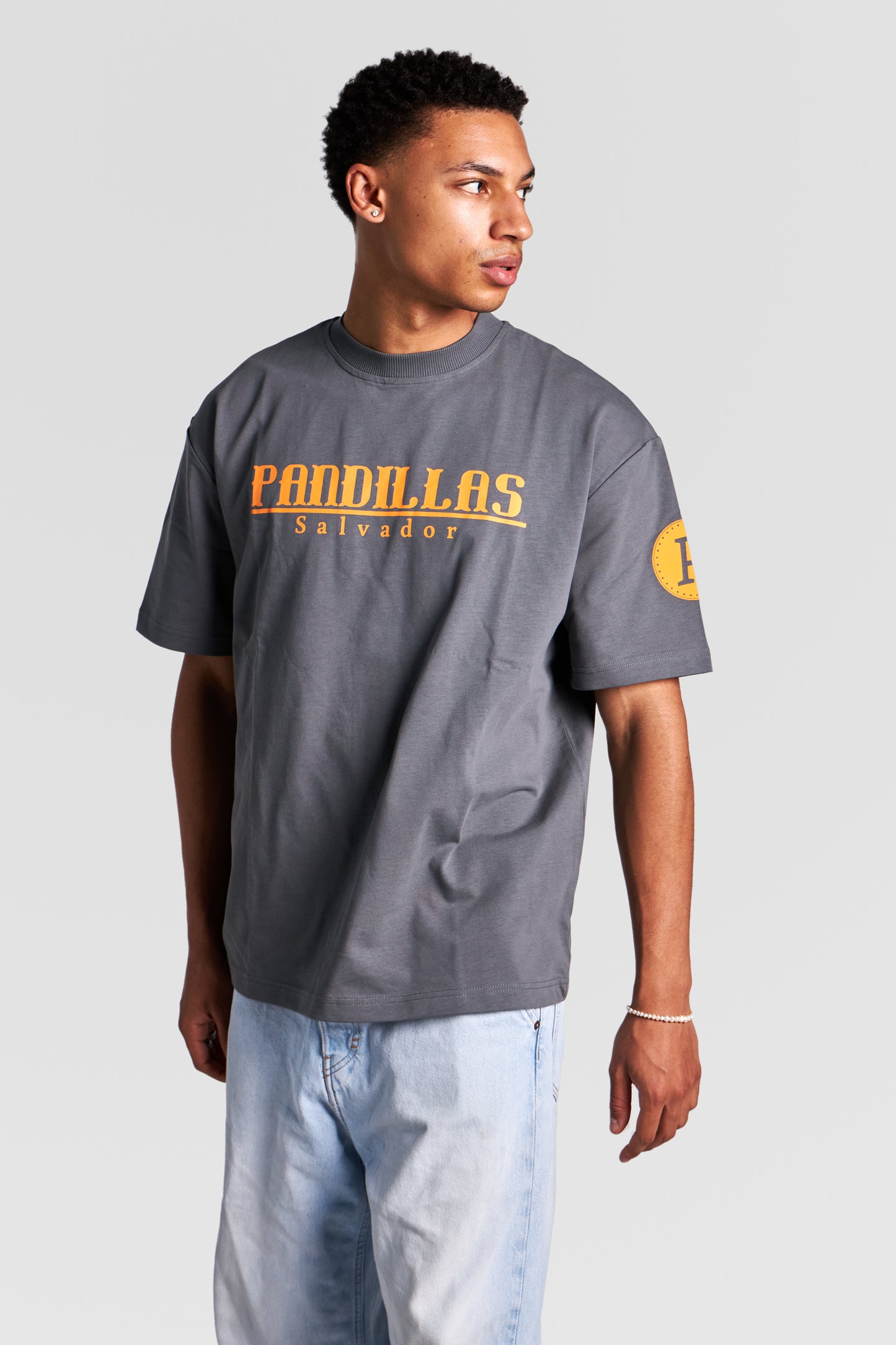 HEAVY "SLVDR" TEE "CHARCOAL GREY"