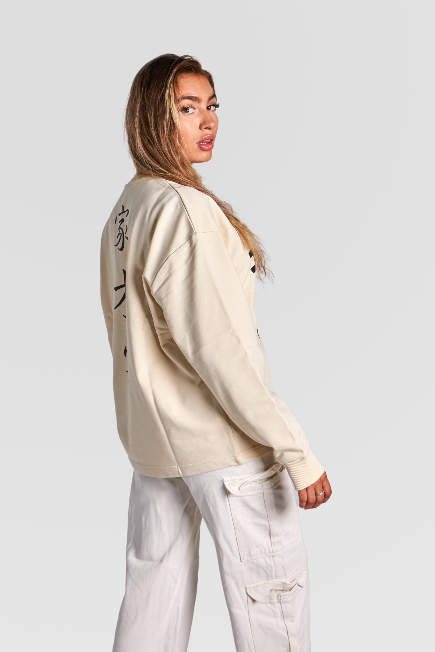 HEAVY "JPN" T-SWEATER "SAND BEIGE"