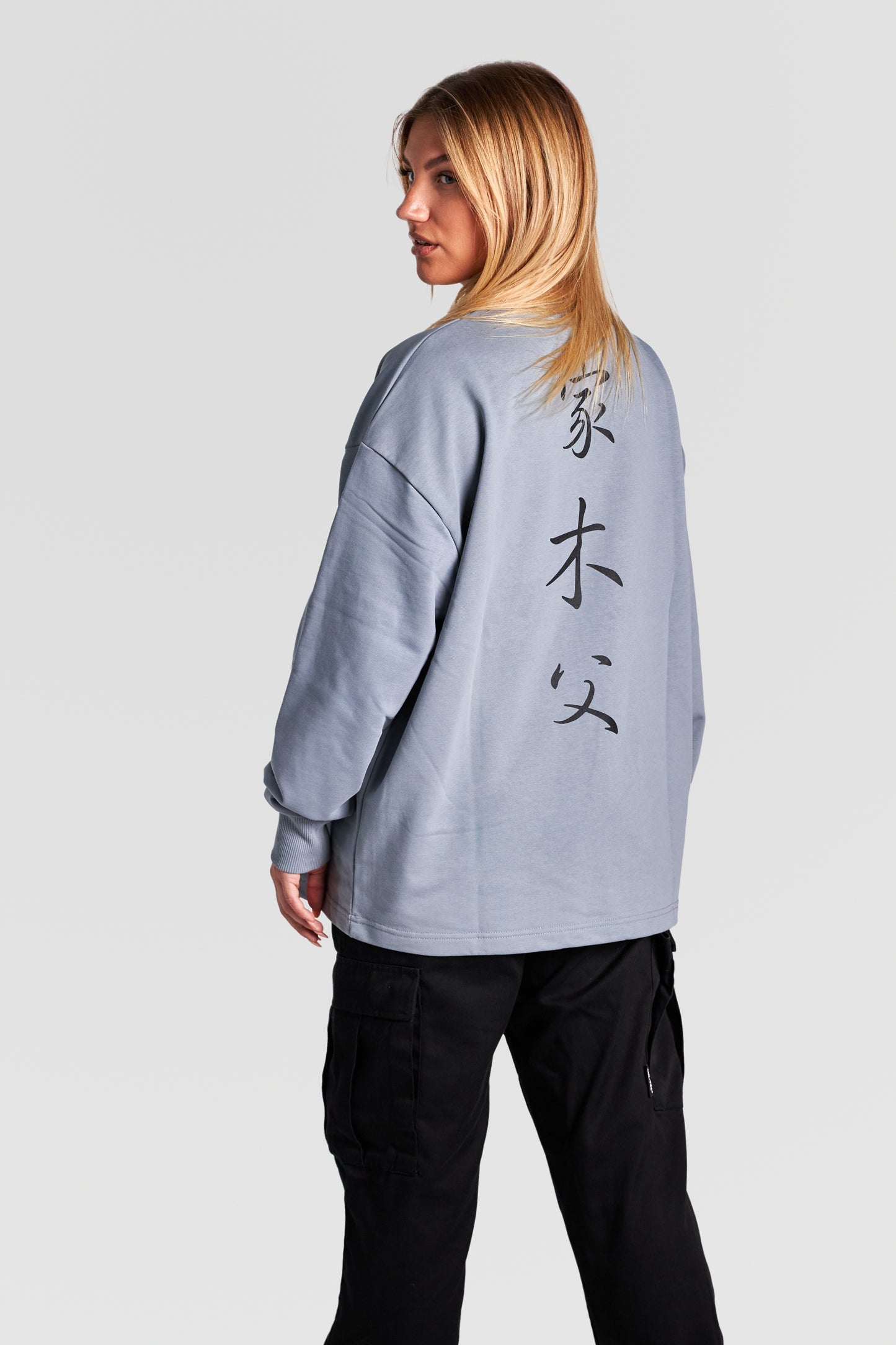 HEAVY "JPN" T-SWEATER "STORMY GREY"