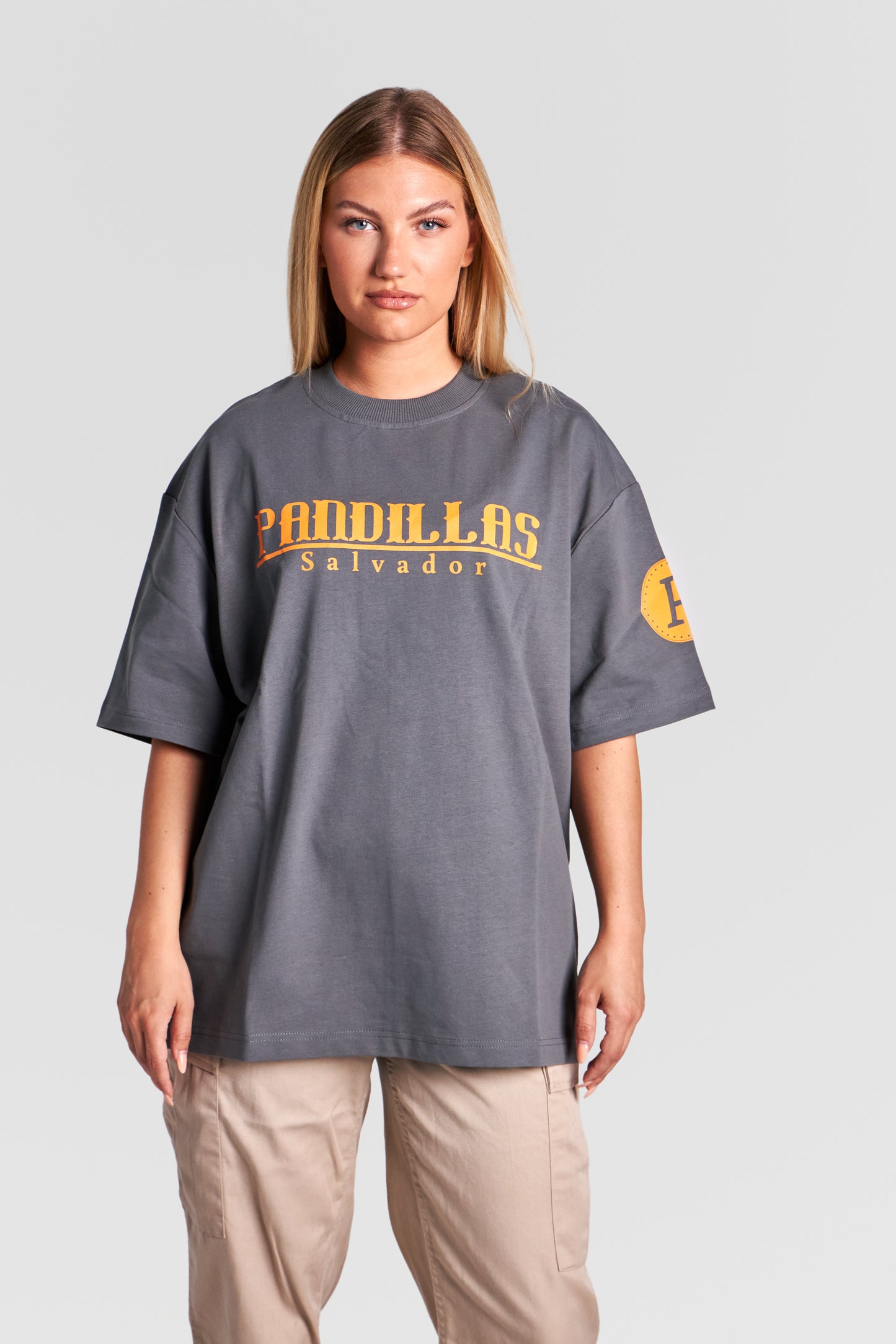 HEAVY "SLVDR" TEE "CHARCOAL GREY"