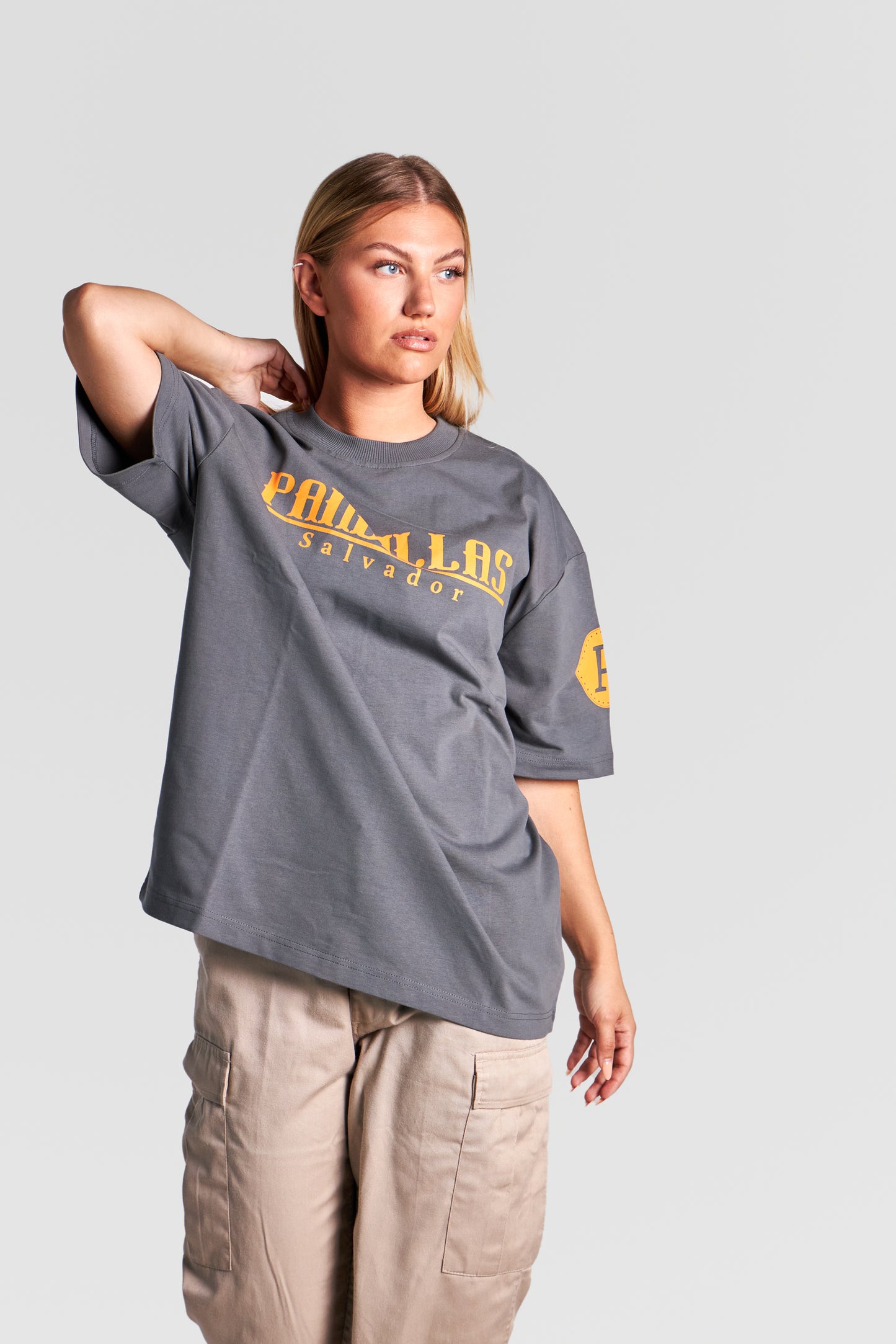 HEAVY "SLVDR" TEE "CHARCOAL GREY"